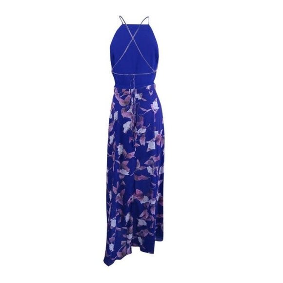 FAME AND PARTNERS Floral Printed Halter Maxi Dress - Picture 5 of 7
